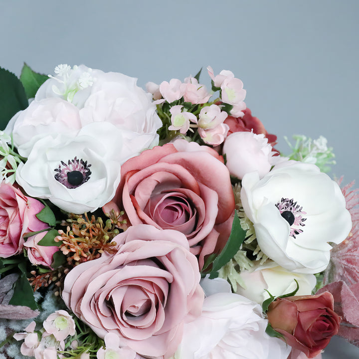 Romantic Bridal Bouquet In Dusty Rose & Blush