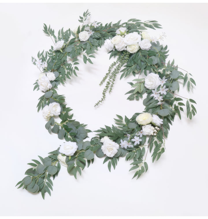 9ft Head Table Flower Garland In Ivory