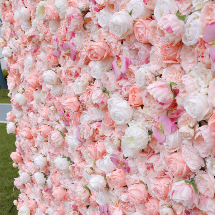 3D Flower Wall -  Coral Delight Floral Wall Backdrop