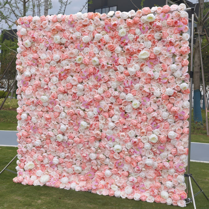 3D Flower Wall -  Coral Delight Floral Wall Backdrop