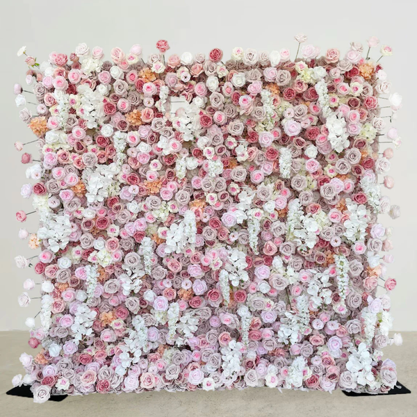 3D Flower Wall -  Blushing Whisper Floral Wall Backdrop