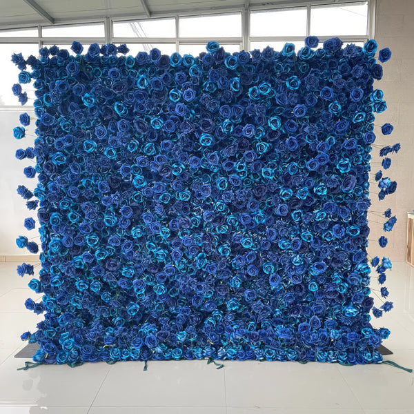 3D Flower Wall - Midnight Bloom Floral Wall Backdrop