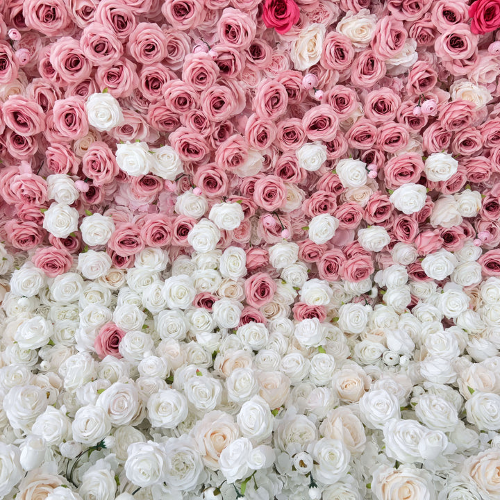 3D Flower Wall - Ombre Rose Birthday Wall Backdrop