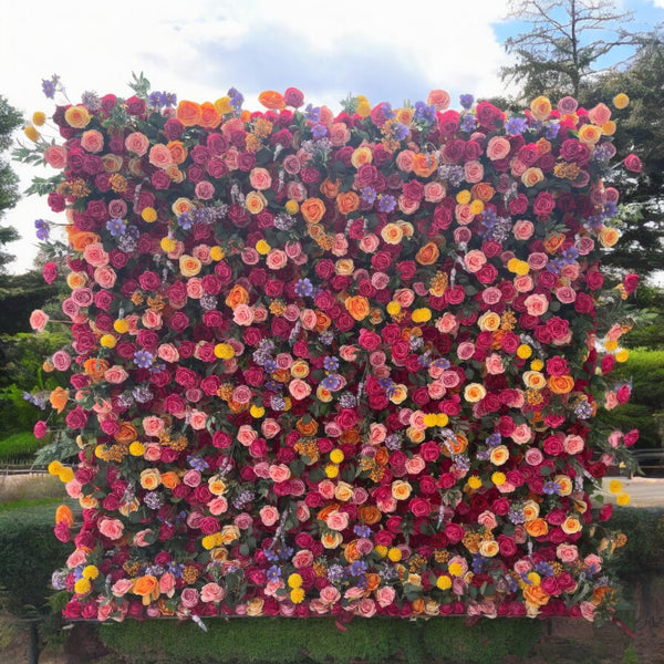 3D Flower Wall -  Sunset Splendor Floral Wall Backdrop