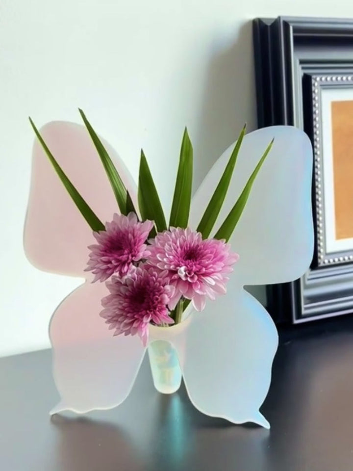 Butterfly Acrylic Photo Frame Flower Vase