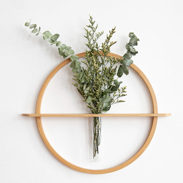 Japanese Wall Mounted Bamboo Flower Vase