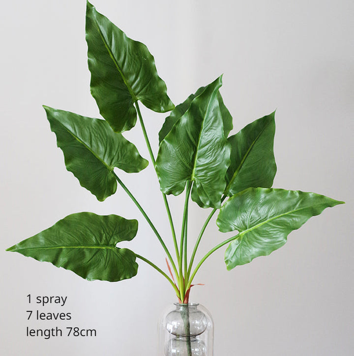 Artificial Tropical Palm Leaves Turtle Leaf Plant, perfect as artificial plants for outdoors.