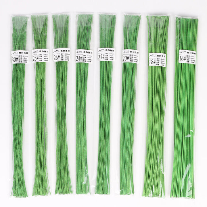 Light Green Floral Wire for Crafts Pack 100, perfect as floral supplies.