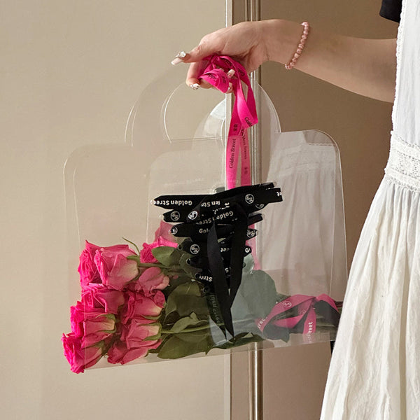 Transparent PVC Hand-carry Bouquet Bag