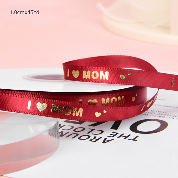 I LOVE YOU MOM Ribbon for Mother's Day