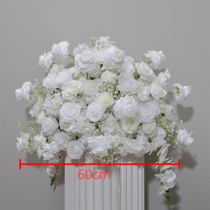 White Rose Flower Arch Set for Wedding Party Proposal Decor