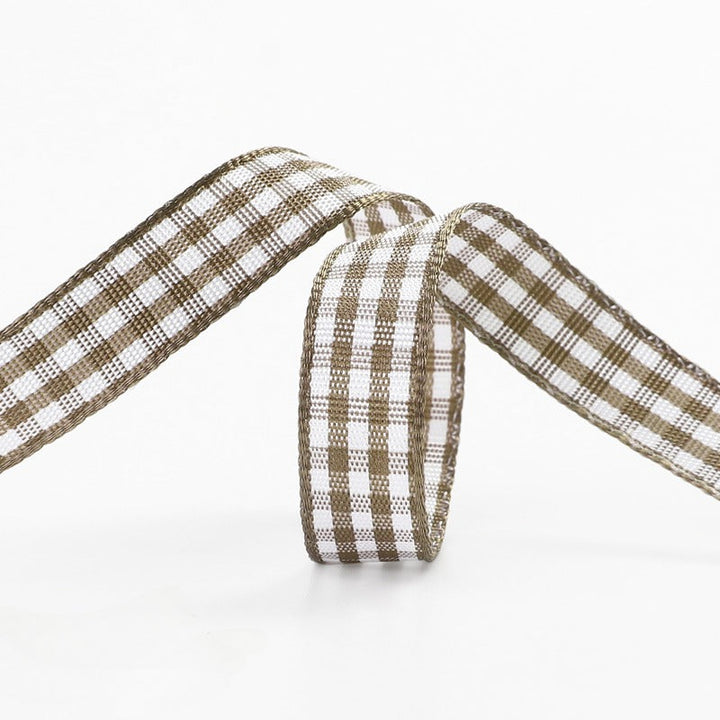 Plaid Ribbon for Gift Wrapping (10mmx45m)