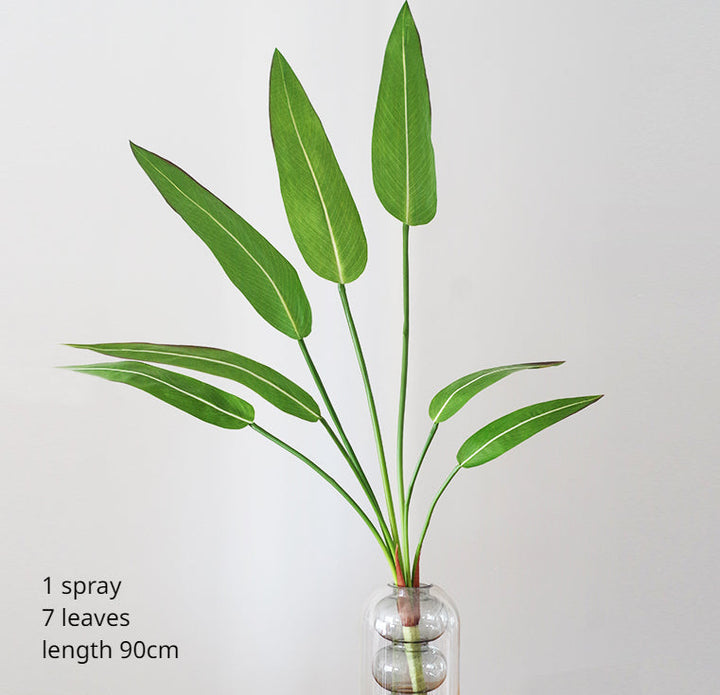 Artificial Tropical Palm Leaves Turtle Leaf Plant, perfect as faux plants.