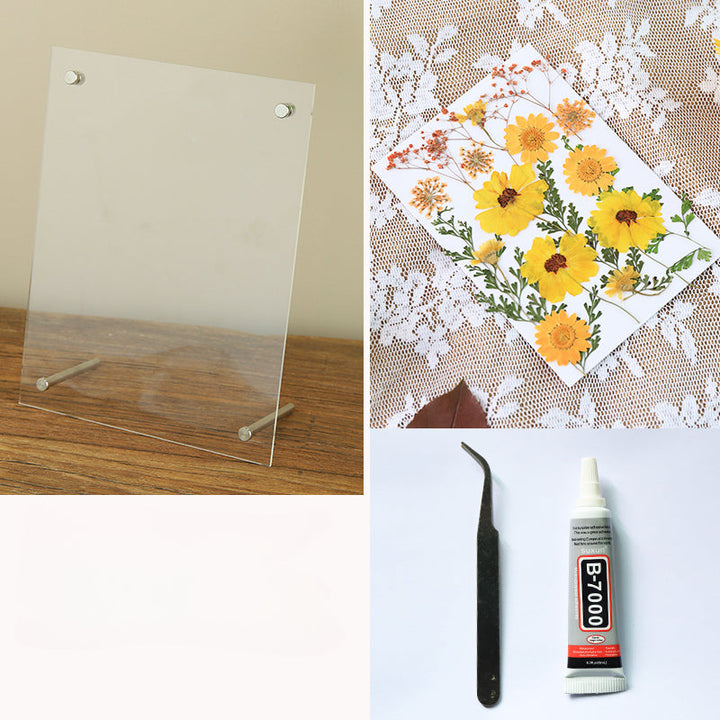 Dried Flowers Pressed Flowers Photo Frame DIY Kit is a perfect addition to your florist supply collection.