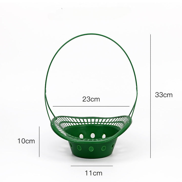 Green Plastic Funeral Flower Basket Pack 5, perfect as florist supplies.