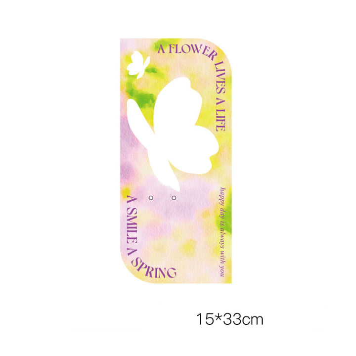 Butterfly Cutout Single Flower Bouquet Packaging Paper Pack 12