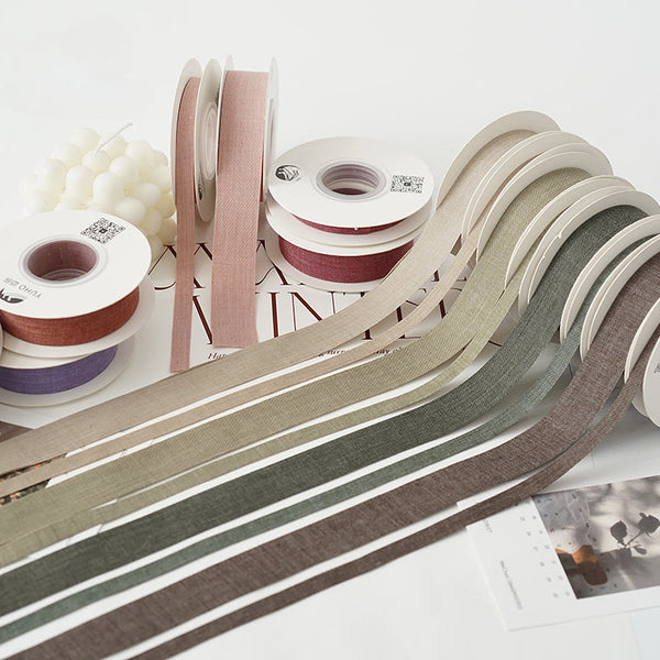 Korean Style Linen Ribbon (2.5cmx10Yd)