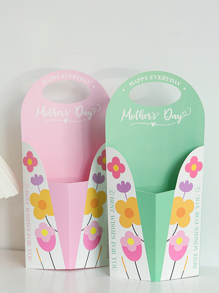 Mother's Day Single Stem Flower Gift Box Pack 10