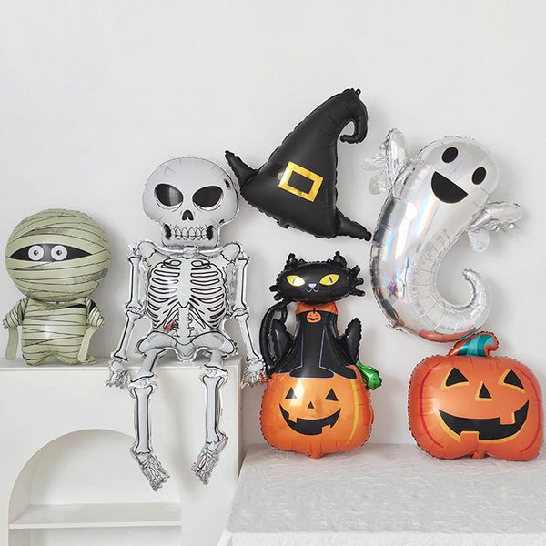 Skull Ghost Large Halloween Aluminum Balloon