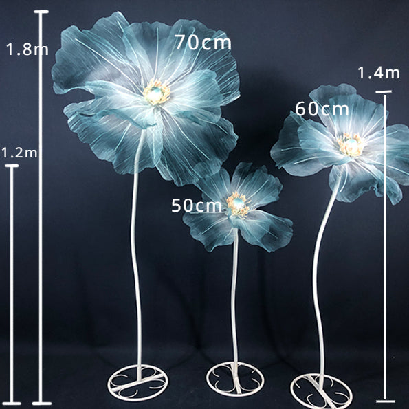 wedding decoration of 3 Giant Artificial Silk Flower Backdrops, perfect wedding decoration