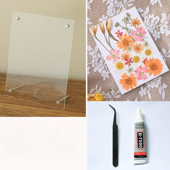 Dried Flowers Pressed Flowers Photo Frame DIY Kit is a perfect addition to your decorative floral collection.