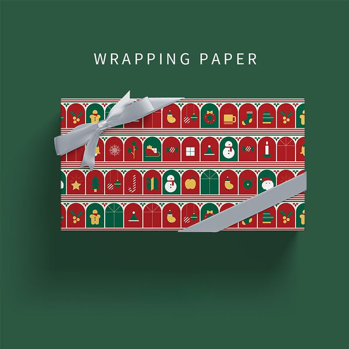 Christmas gift wrapping paper Wrapping Paper (50x70cm) Pack 2