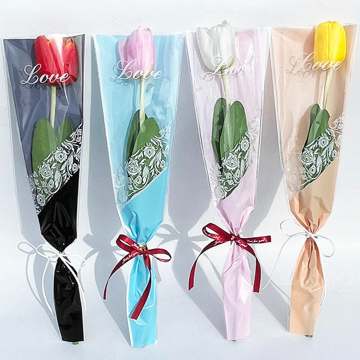 50pcs Single Stem Bouquet Sleeves Bags is a delightful addition to your valentine's day flowers collection.
