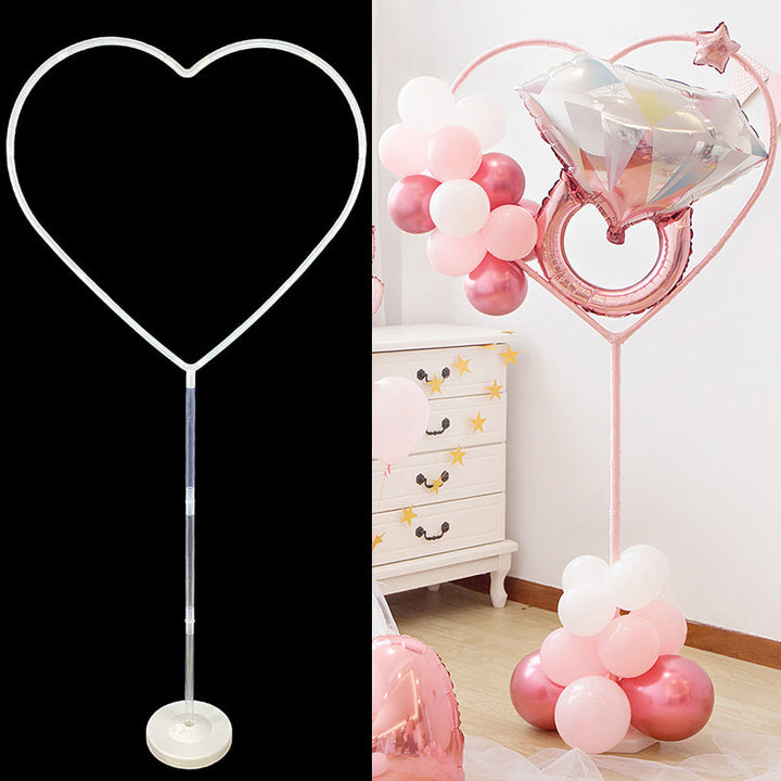 Heart Star Circle Shaped Balloon Stand Kit