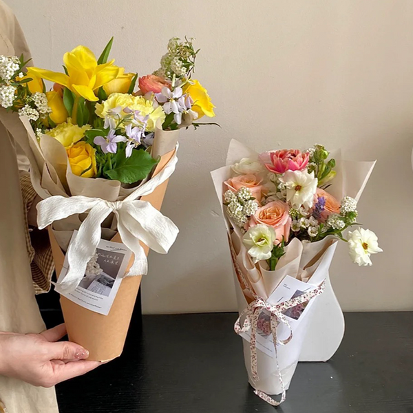 Korean Style Bouquet Bucket Kraft Paper Pack 10