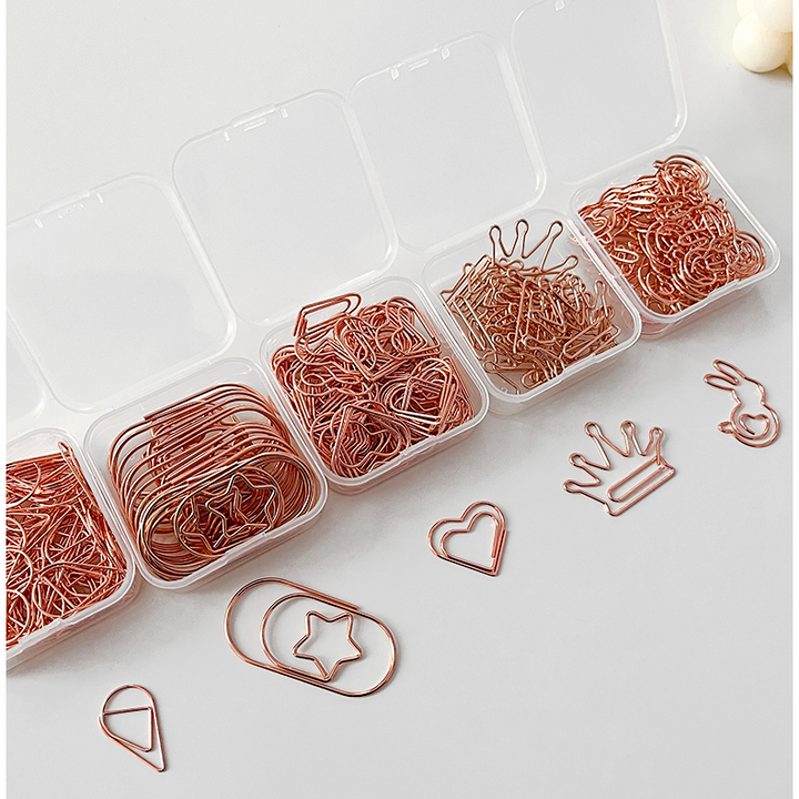 Crown Bunny Heart Shape Cute Paper Clips, perfect as florist supplies.