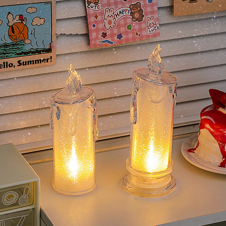 Flameless Led Pillar Candles Light