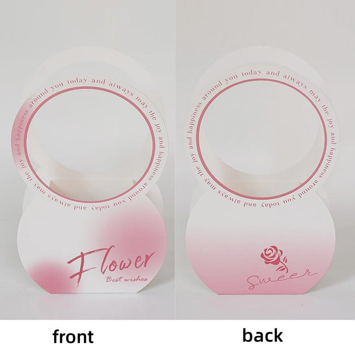 Flower Packaging Box with Handle Pack of 12