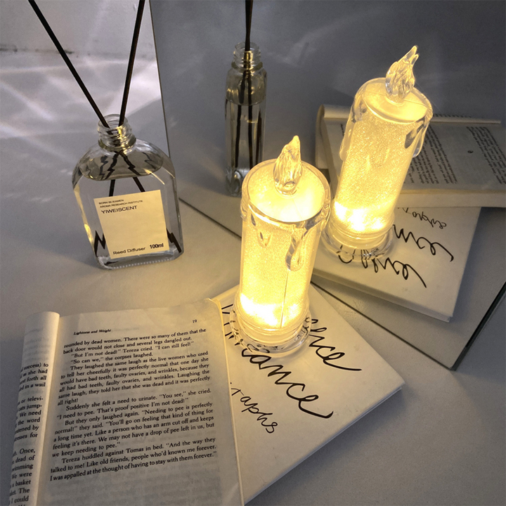 Flameless Led Pillar Candles Light