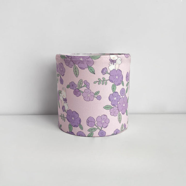 Floral Print Round Plastic Flower Gift Box