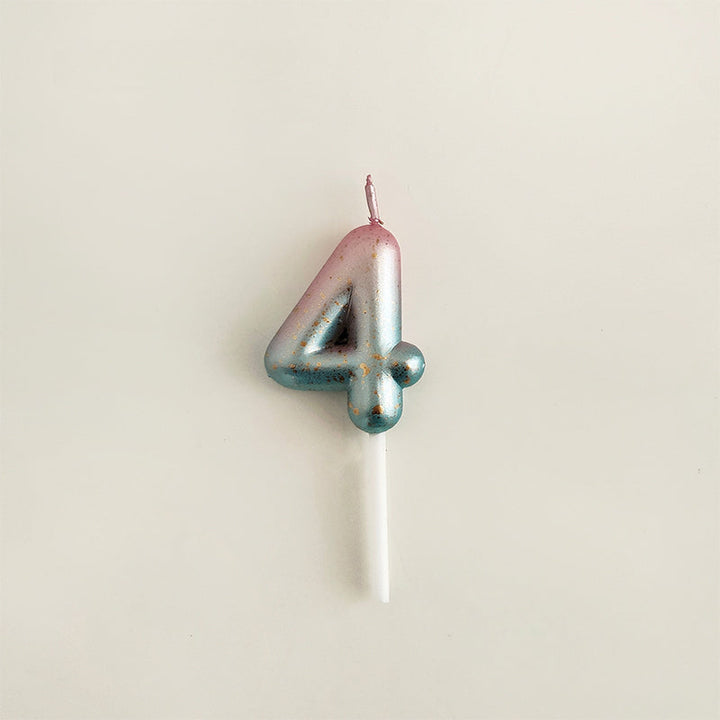 Pink Blue Gradient Numeral Birthday Candles