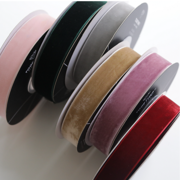 Velvet Ribbon for Bouquet Gift Wrapping (2.5cmx10Yd)