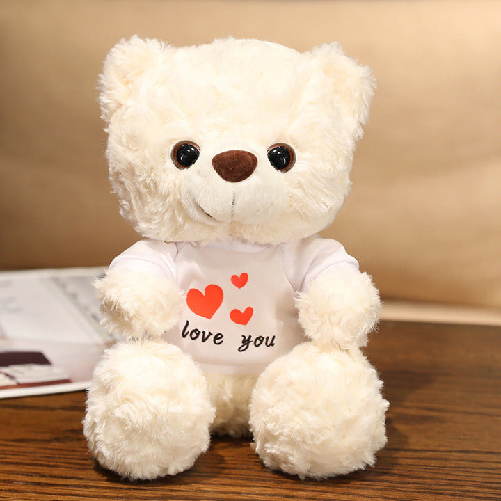 Teddy Bear with I LOVE YOU T Shirt 25cm is a delightful addition to your valentine's day bouquets collection.