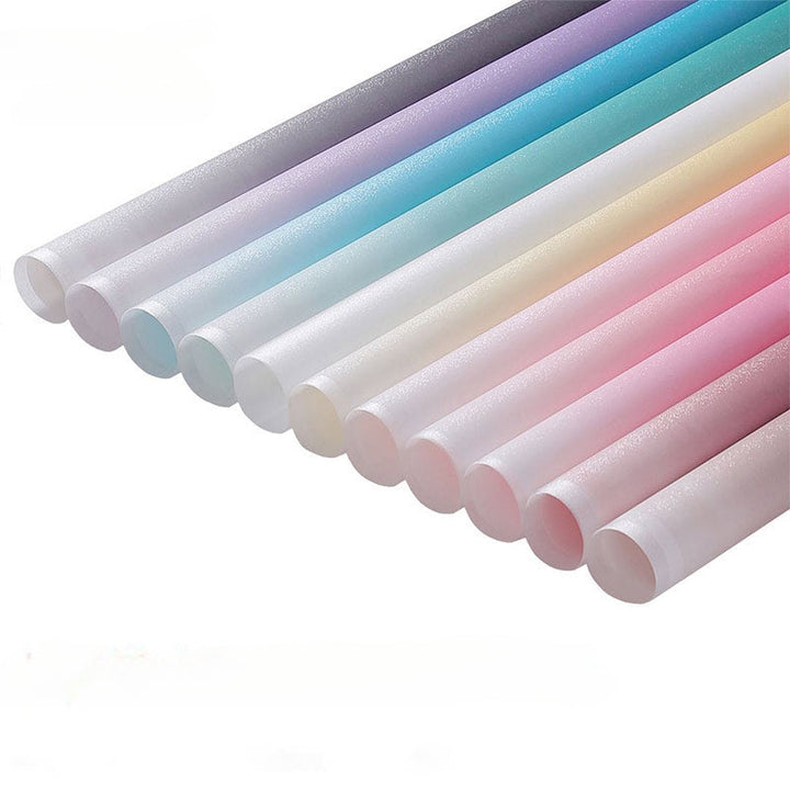 Frosted Gradient Colored Cellophane Wrap Pack 15 (58x58cm)