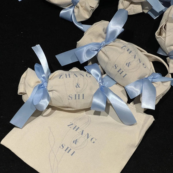 50Pcs Personalized Eco-Friendly Canvas Gift Bag