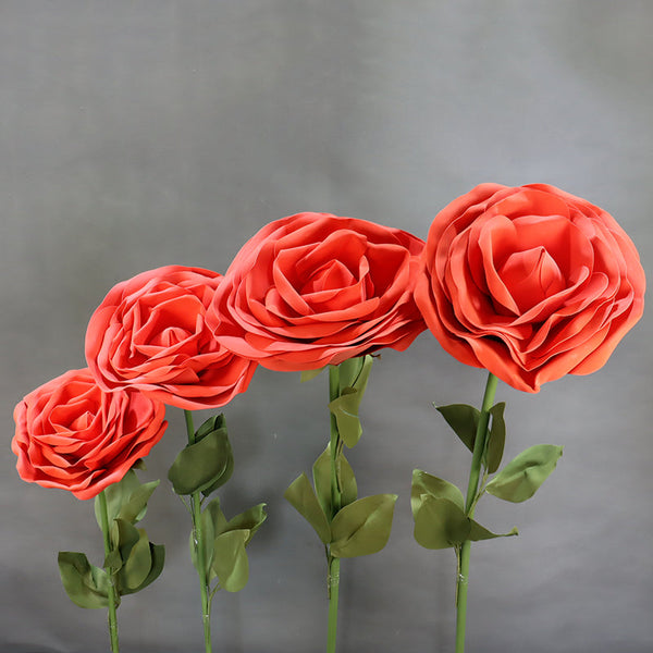 wedding decorations Red Rose Flower Backdrop Decoration, perfect wedding decorations