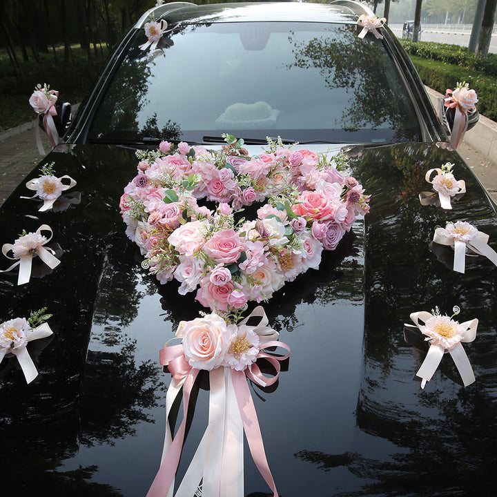 wedding decoration Heart-Shaped Artificial Roses Decoration Set, perfect wedding decorations