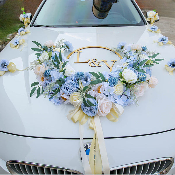 Elegant wedding decoration Silk Flowers Wedding Car Decoration Set for wedding decoration, perfect wedding decorations