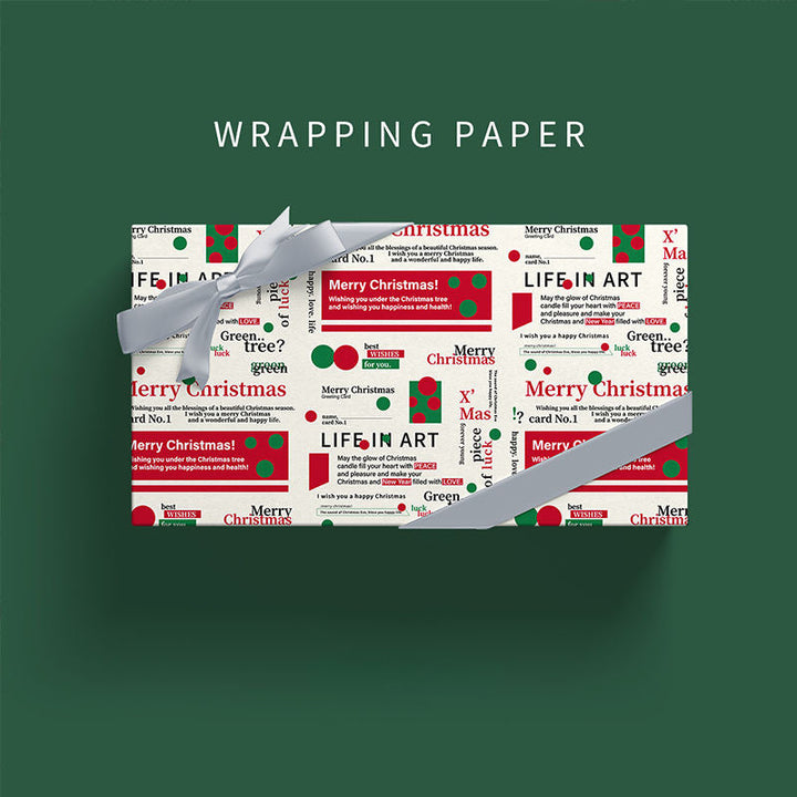 Christmas gift wrapping Wrapping Paper (50x70cm) Pack 2