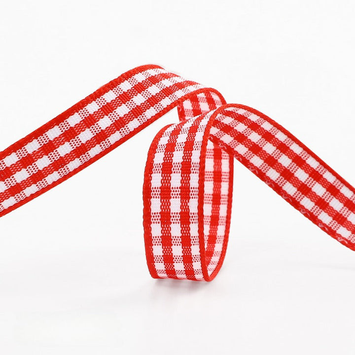 Plaid Ribbon for Gift Wrapping (10mmx45m)