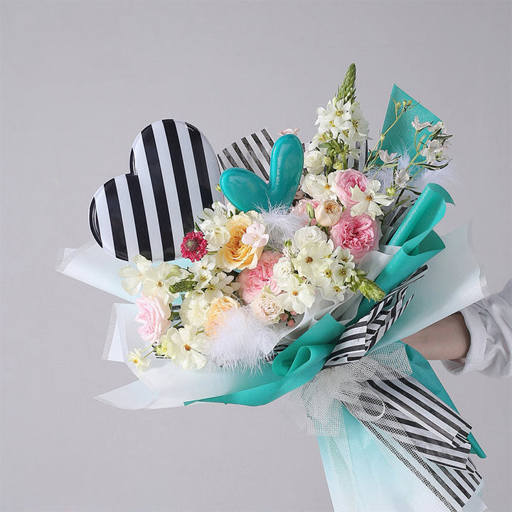 Frosted Gradient Colored Cellophane Wrap Pack 15 (58x58cm)