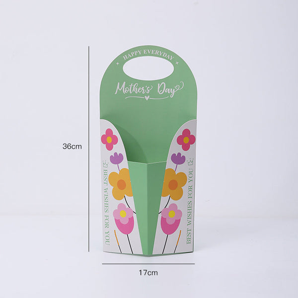 Mother's Day Single Stem Flower Gift Box Pack 10