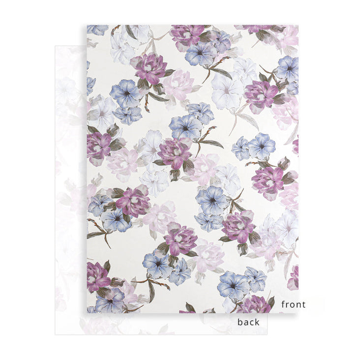 Blooming Blossoms Floral Wrap Paper Pack 20 (38x52cm)