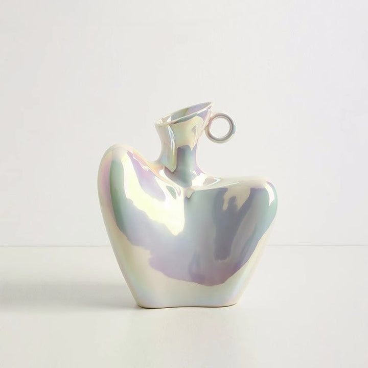 Female Form Body Iridescent Art Vase