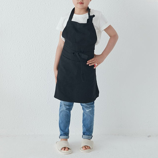 Linen Apron with Pockets for Children