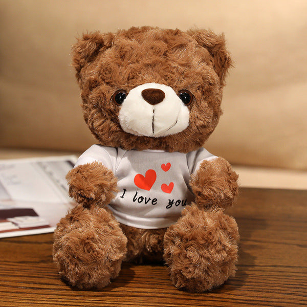 Teddy Bear with I LOVE YOU T Shirt 25cm is a delightful addition to your valentine's gifts collection.